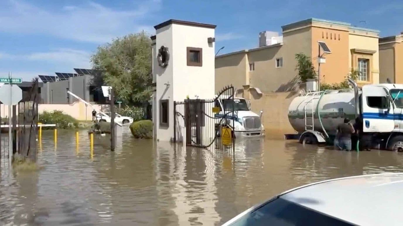 Dique Colapsado por Lluvias Afecta Fraccionamientos en Ciudad Juárez