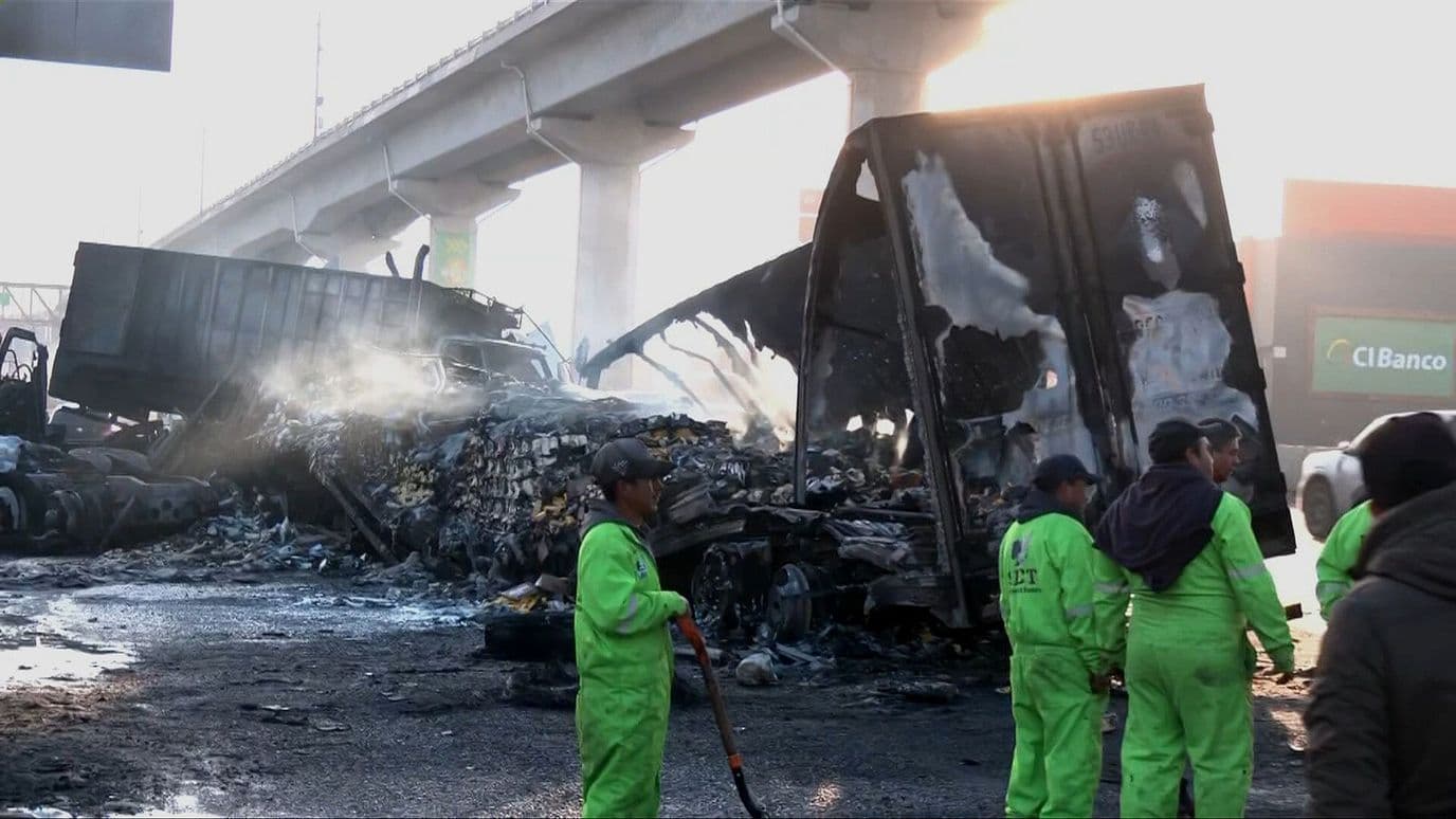 Cronología | Incendio tras Choque de Camiones en Lerma, Edomex