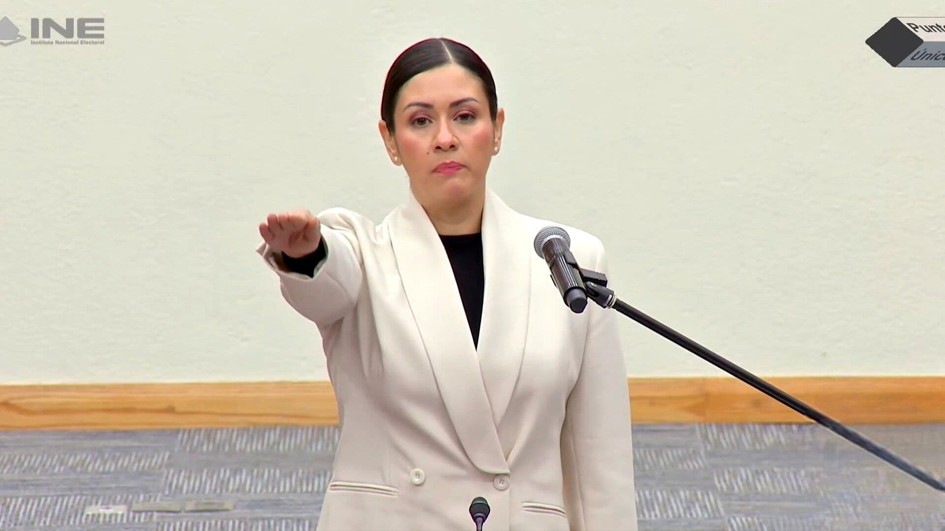 Así Rindió Protesta Blanca Cruz como Presidenta Provisional del INE