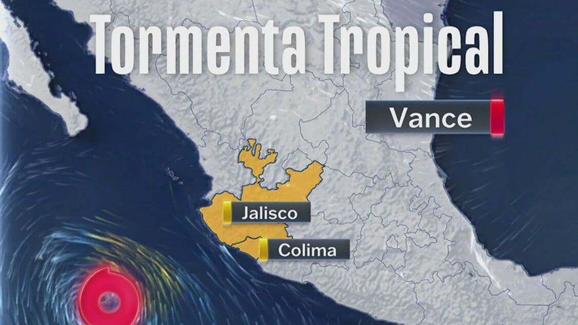 Tormenta Tropical Vance: Ubicación del Fenómeno Climático Hoy 28 de Octubre 2026