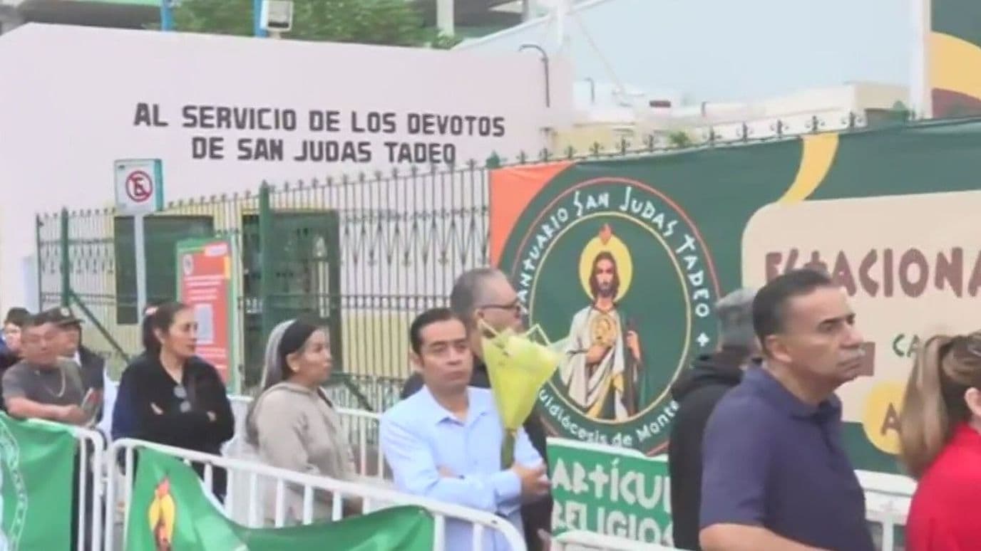 Llegan Cientos de Fieles a Celebrar a San Judas Tadeo en Monterrey