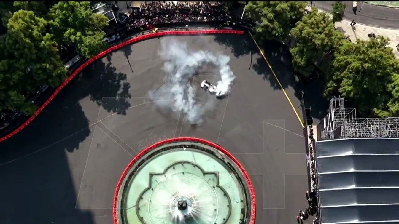 Así Se Vio Desde el Aire el Show Run de Checo Pérez en CDMX