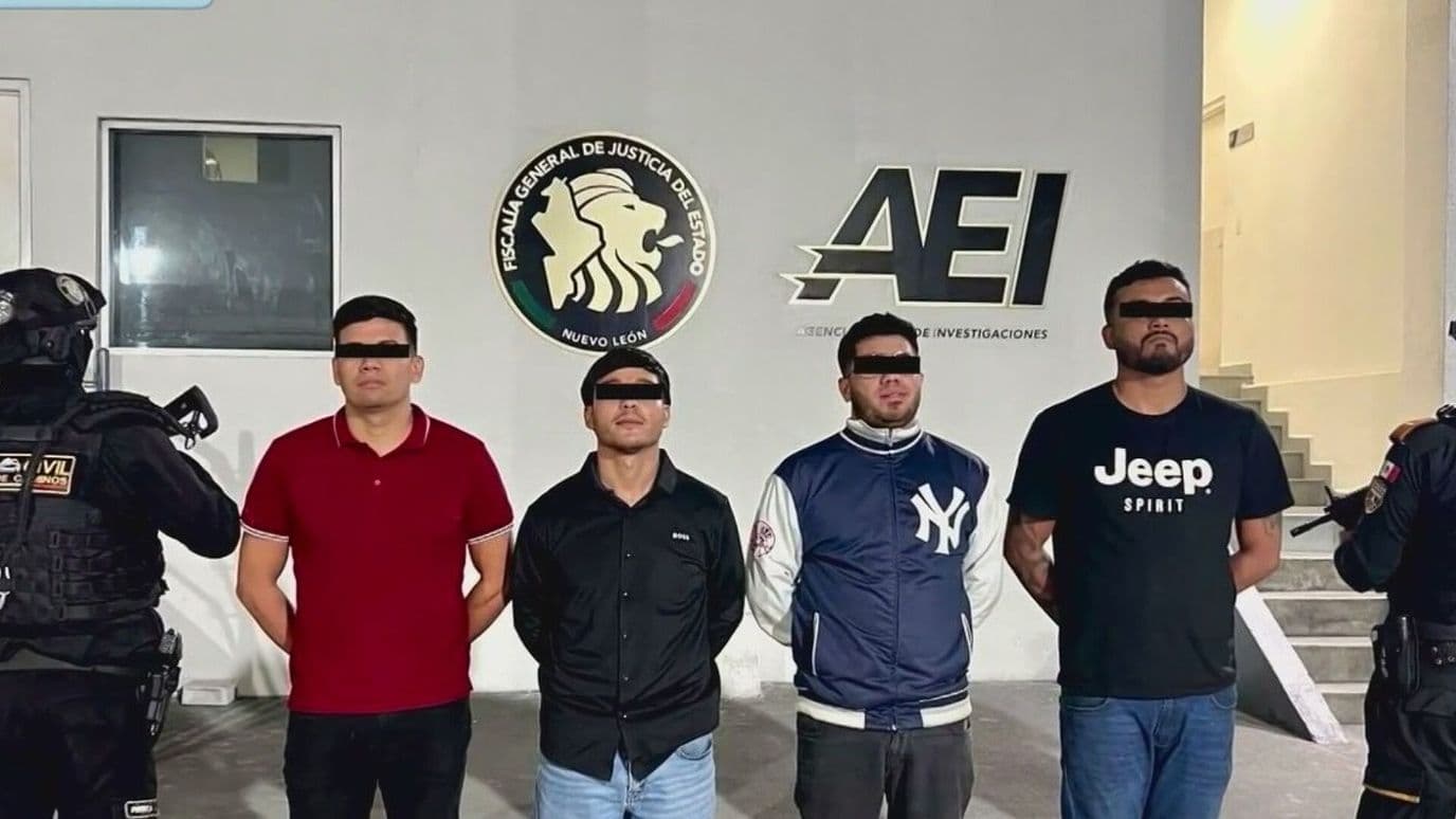 Capturan a 4 Hombres con Droga en García, NL