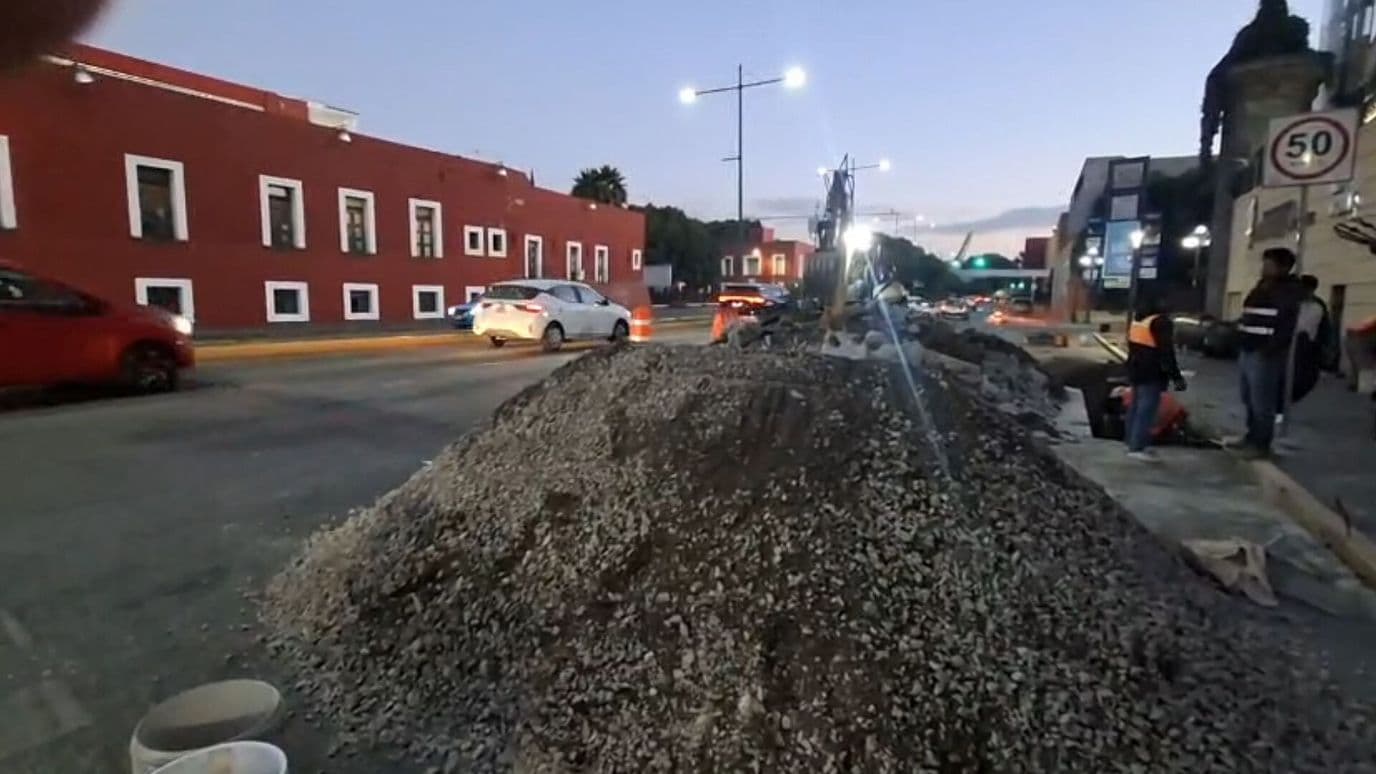 Cierre Parcial Carriles Bulevar 5 Mayo Obra Modernización Drenaje Sistema Pluvial Lluvias