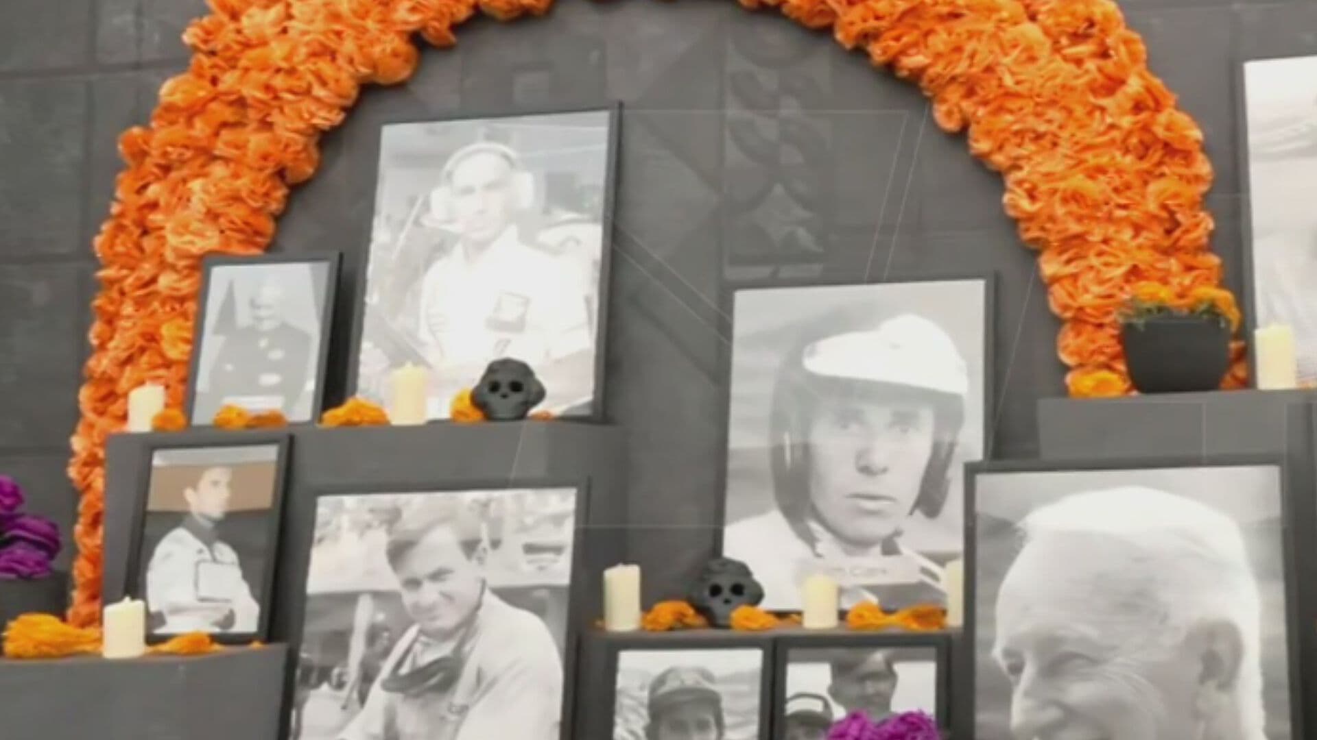 Dedican Ofrenda de Día de Muertos a Pilotos de la Fórmula 1 en el GP de México