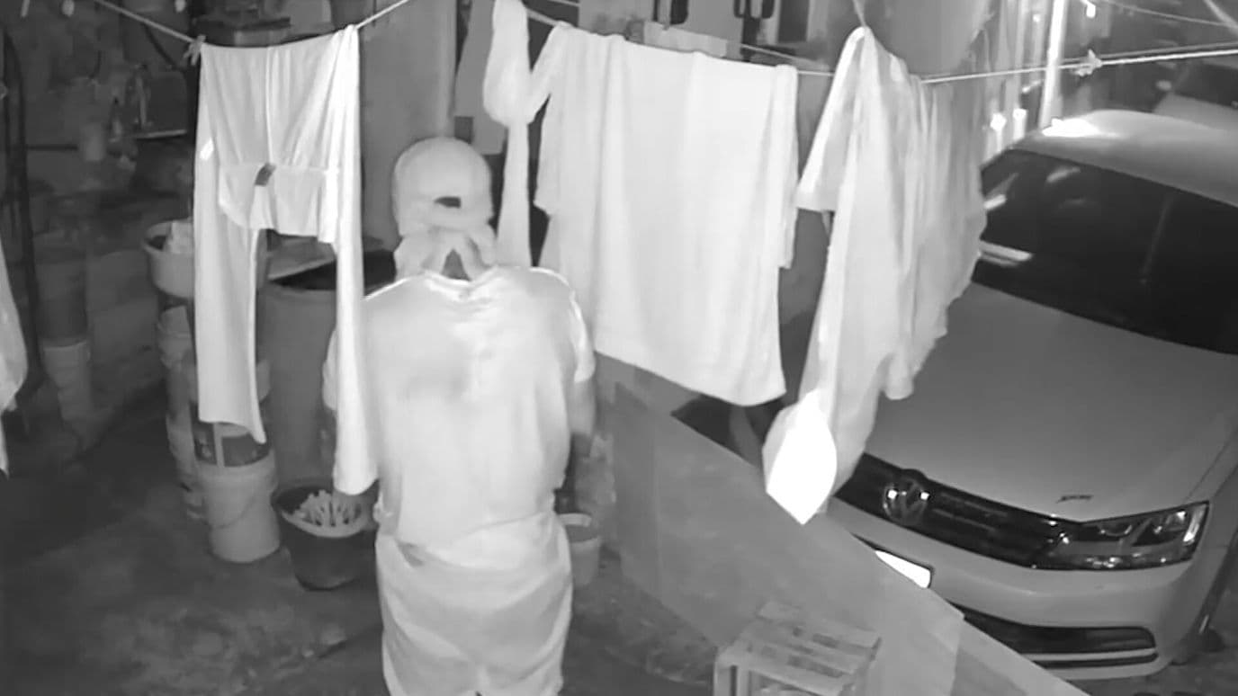 Video Ladrón Robo Ropa Tendida Bicicleta Vivienda Santiago Momoxpan San Pedro Cholula Puebla
