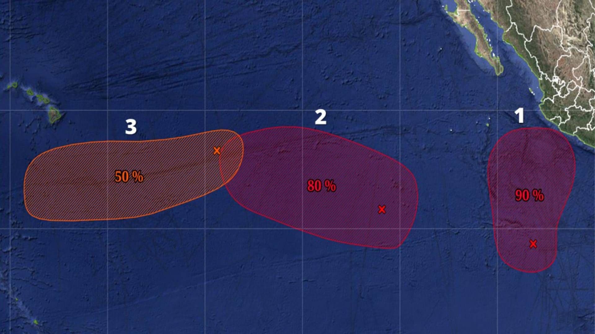 Conagua vigila 3 zonas de baja presión potencial cicl{onico.