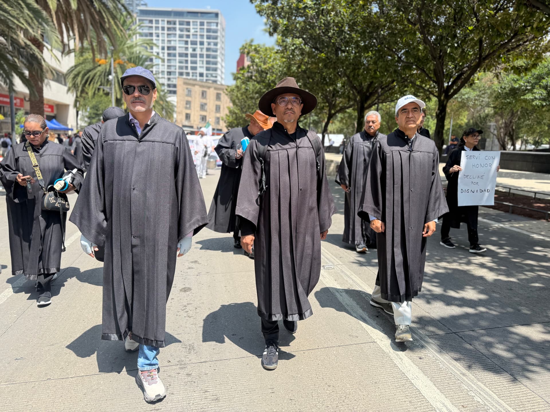 Marcha de extrabajadores del Poder Judicial en la CDMX el 23 de junio 2026  | Itzel Cruz Alanis