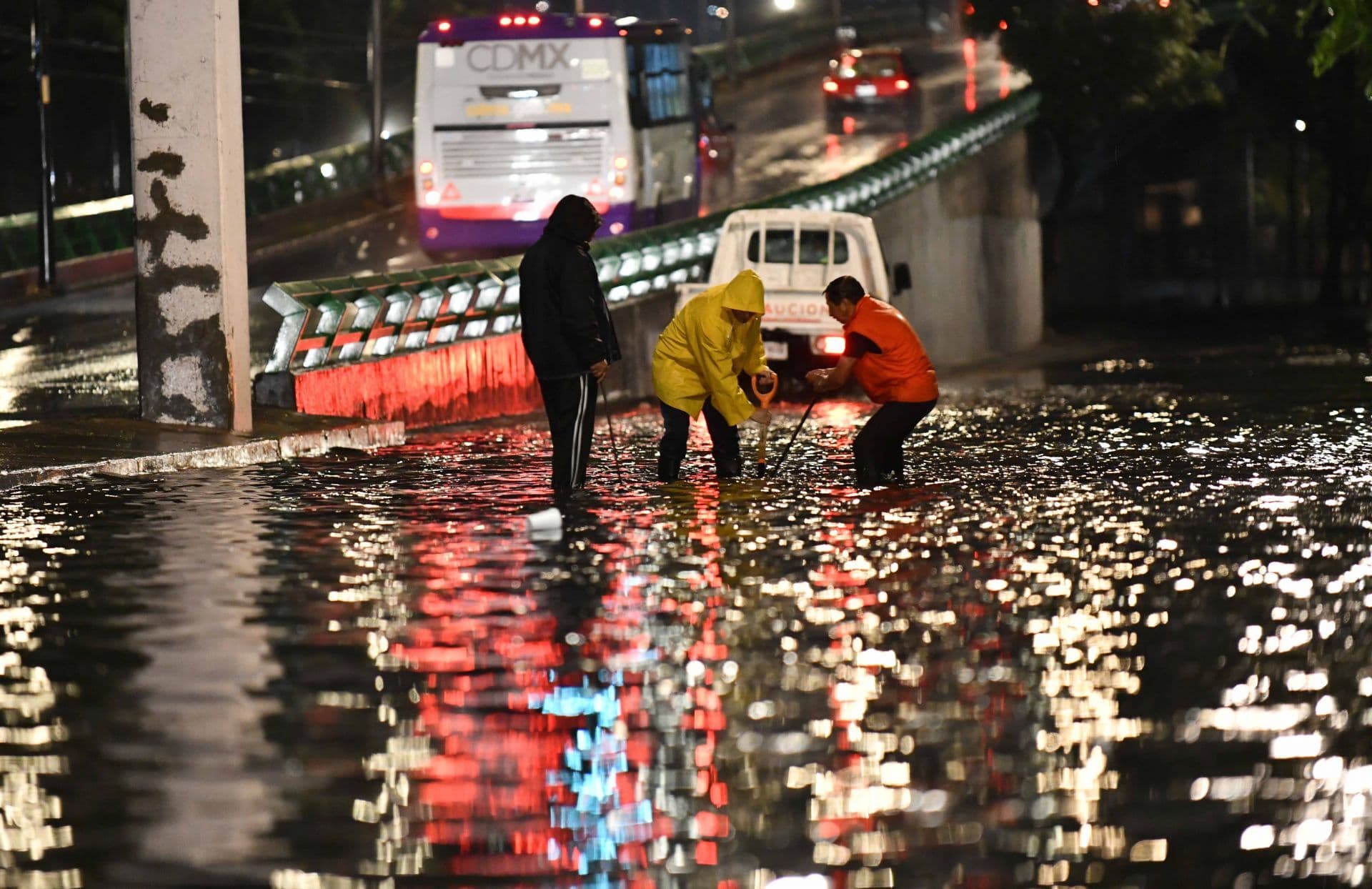 Una torrencial lluvia acompañada de granizo se registro esta tarde noche en la Ciudad de México. Foto: Cuartoscuro/ Archivo