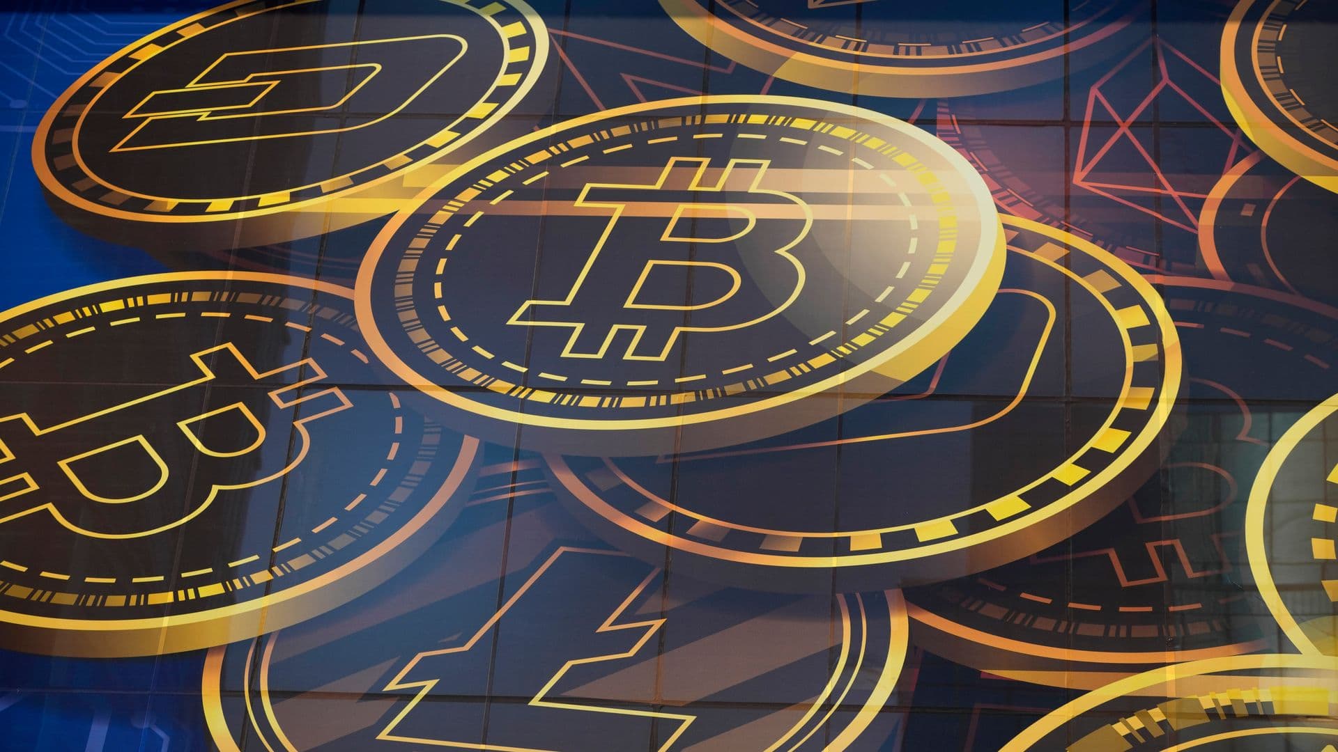 Ilustración de criptomonedas. Foto. AP