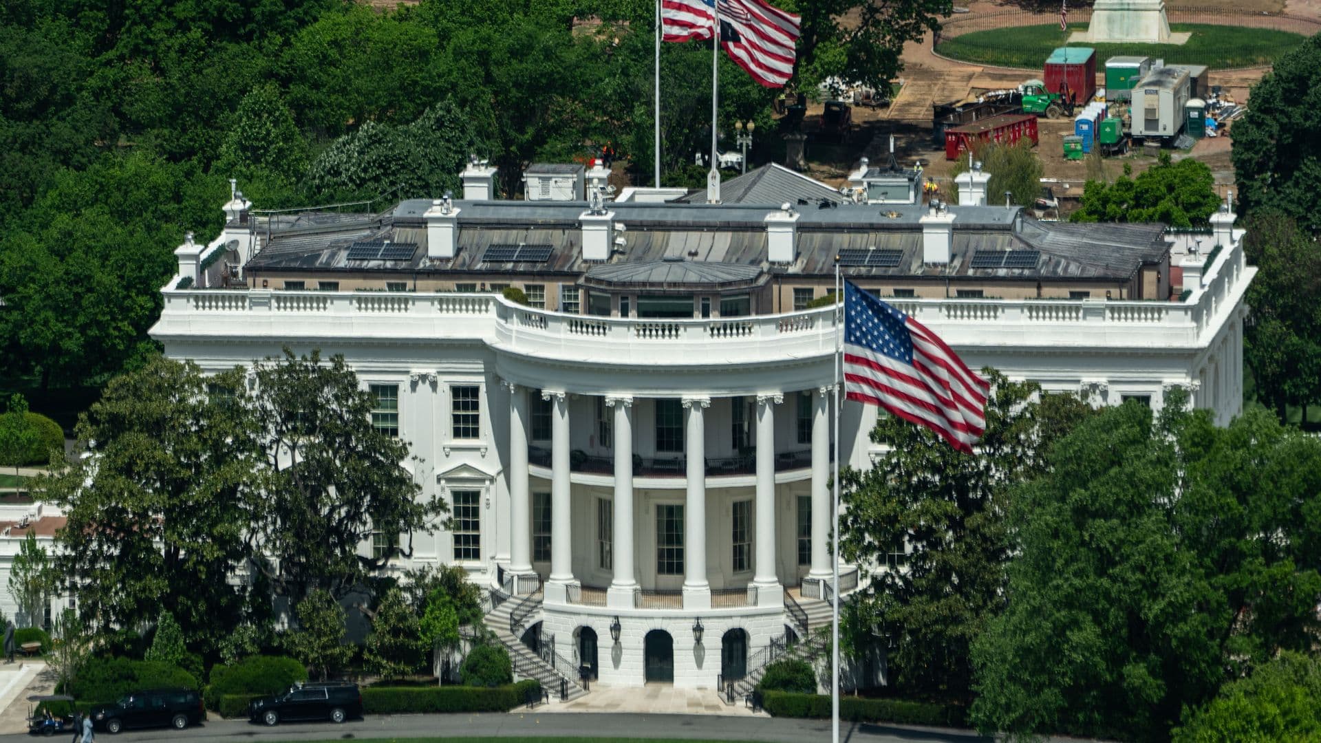 La Casa Blanca en Washington el 20 de abril del 2026. Foto: AP foto/Julia Demaree Nikhinson