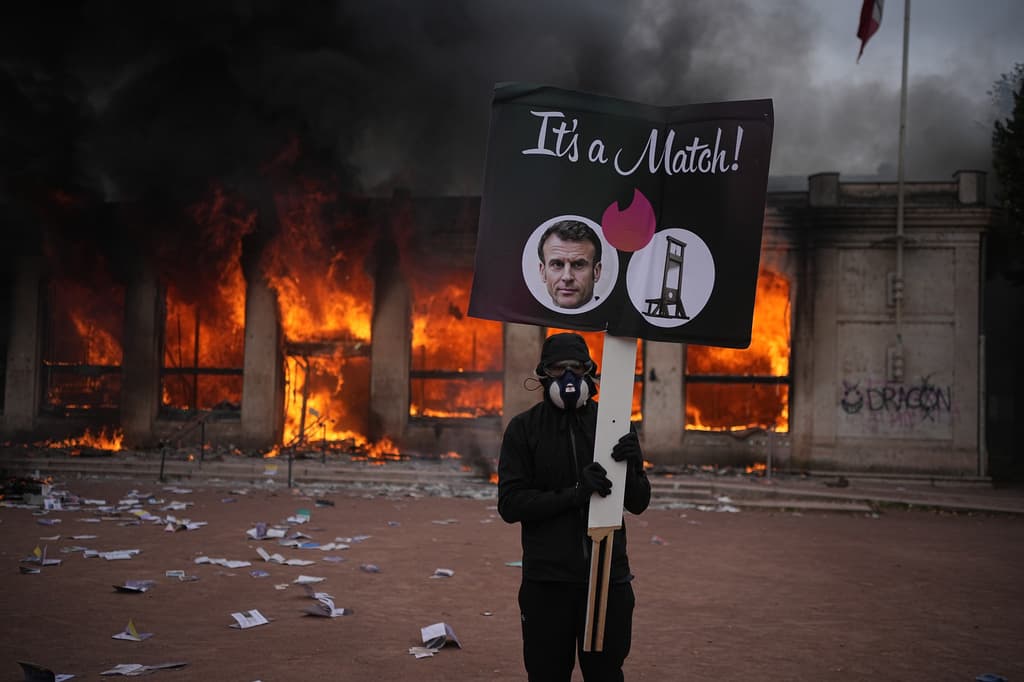 Protestas contra Macron en Francia