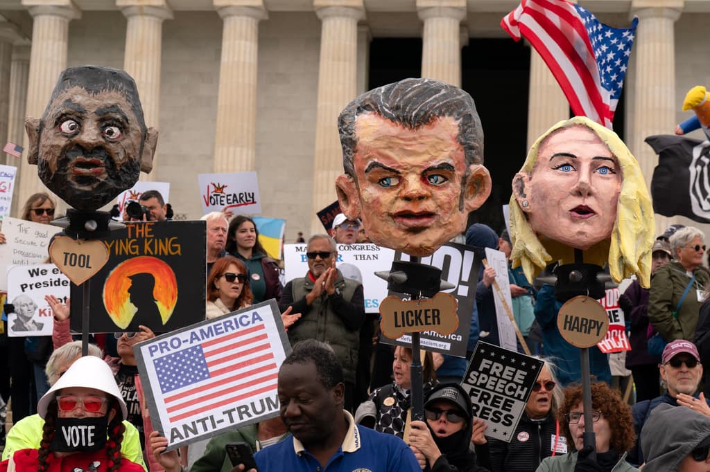 Marcha No Kings en Washington