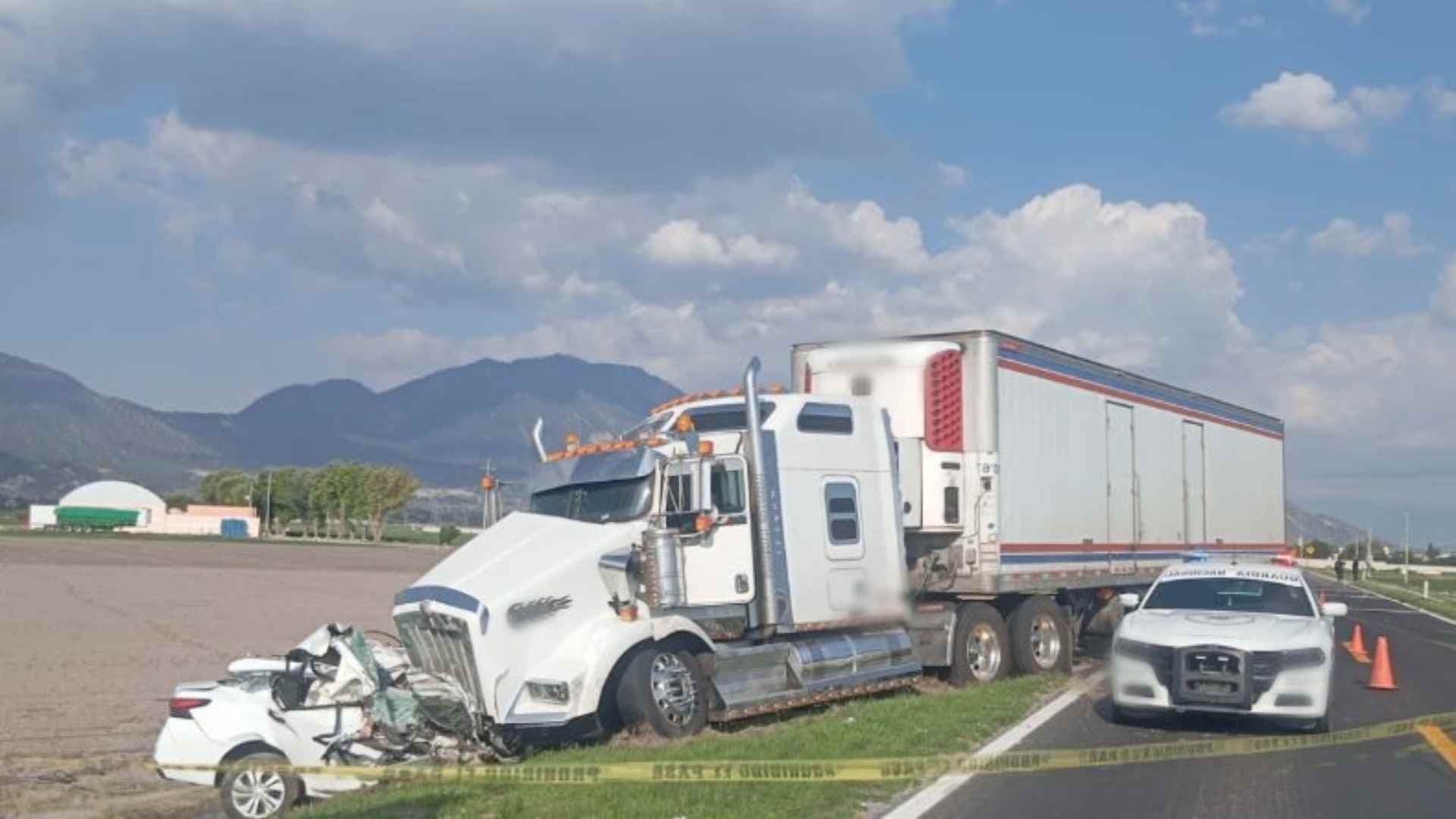 Accidente en Puebla. Foto: Guardia Nacional