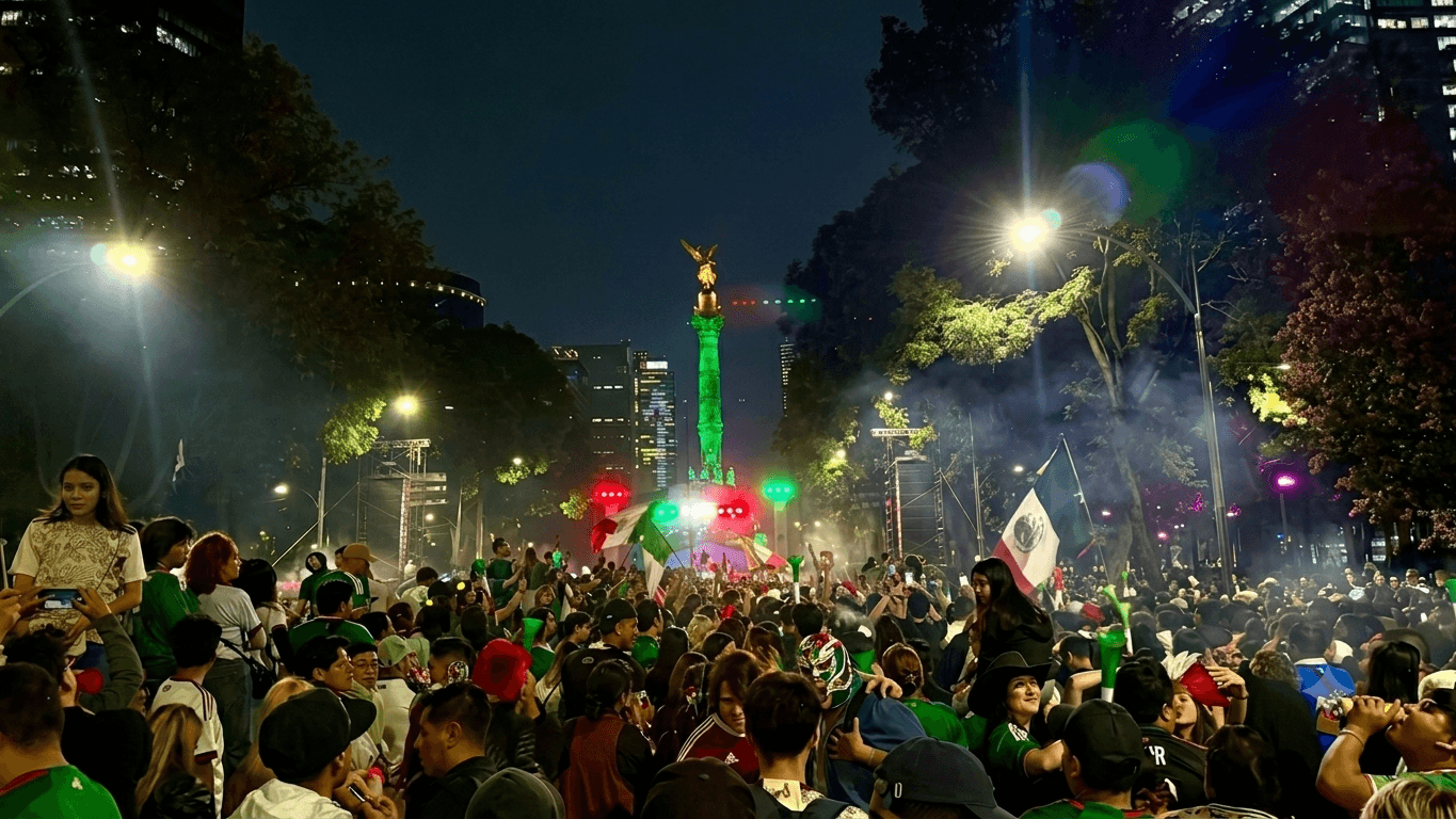 Aficionados Hoy Ángel Independencia México vs Corea