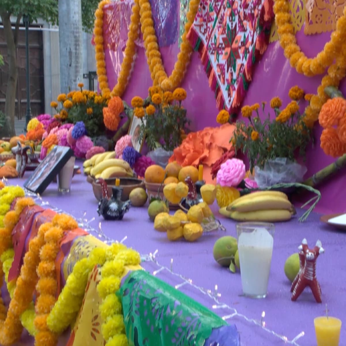 Instalan Altar Monumental en Plaza de Armas de Tampico