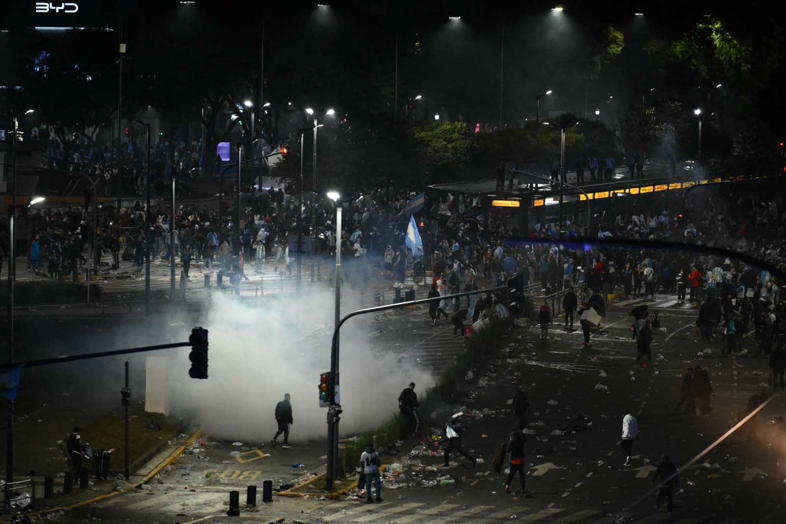 Disturbios en Argentina. Foto: AFP