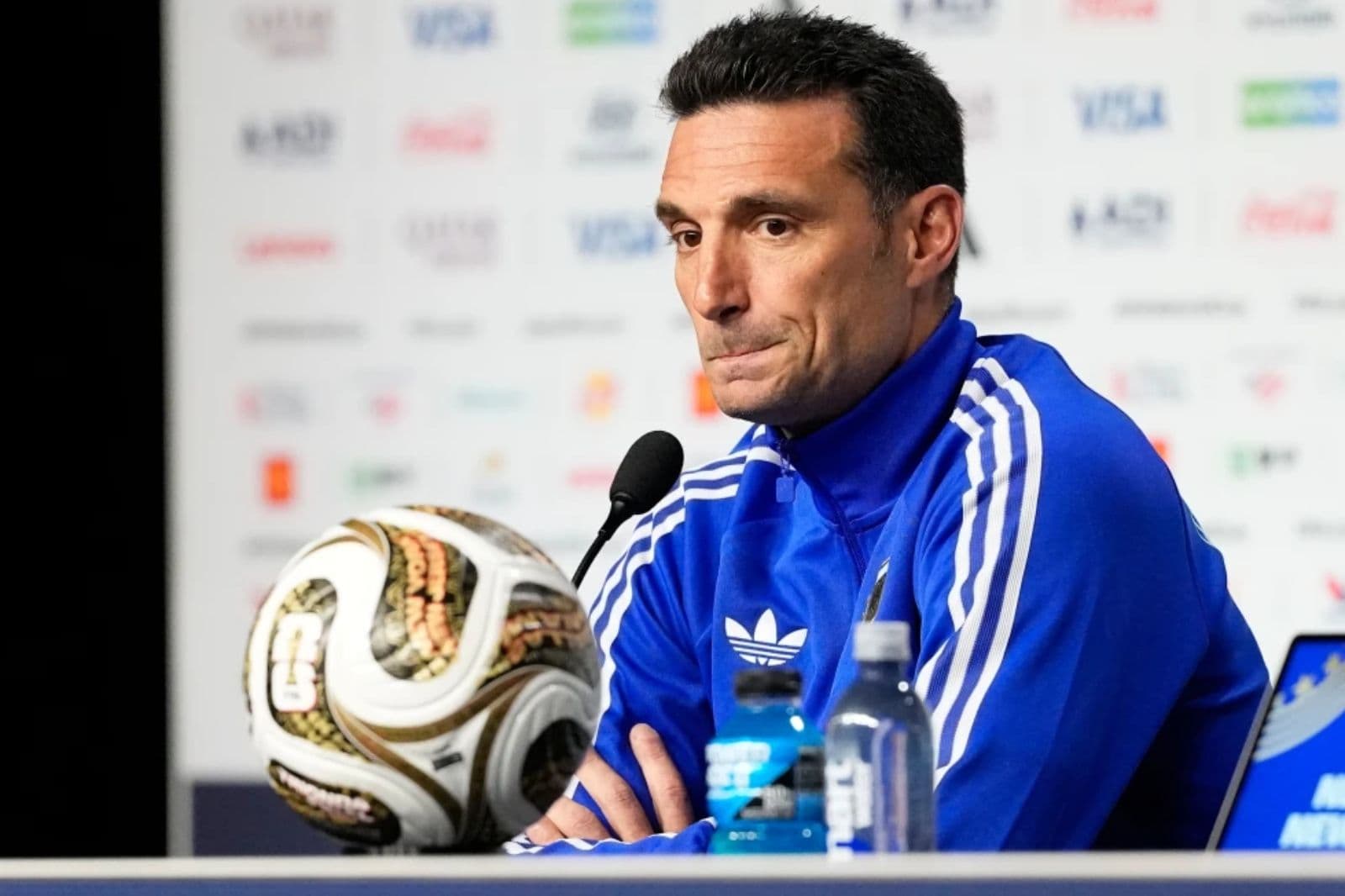 Técnico de Argentina Lionel Scaloni. Foto: AP