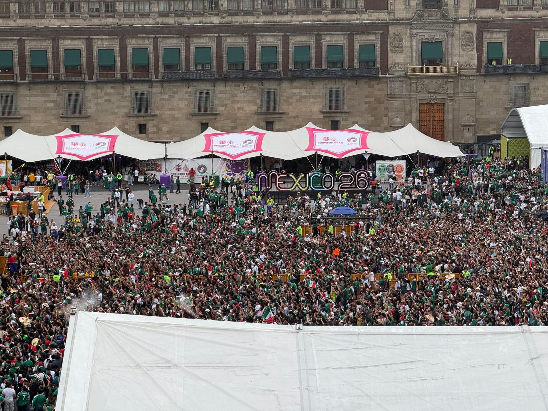 Así se ve el zócalo en este momento. Foto: N+