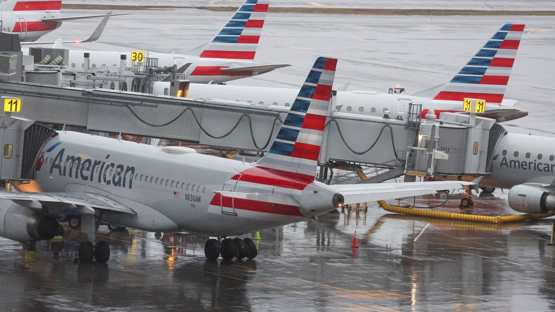 Aviones de American Airlines. Foto: Reuters