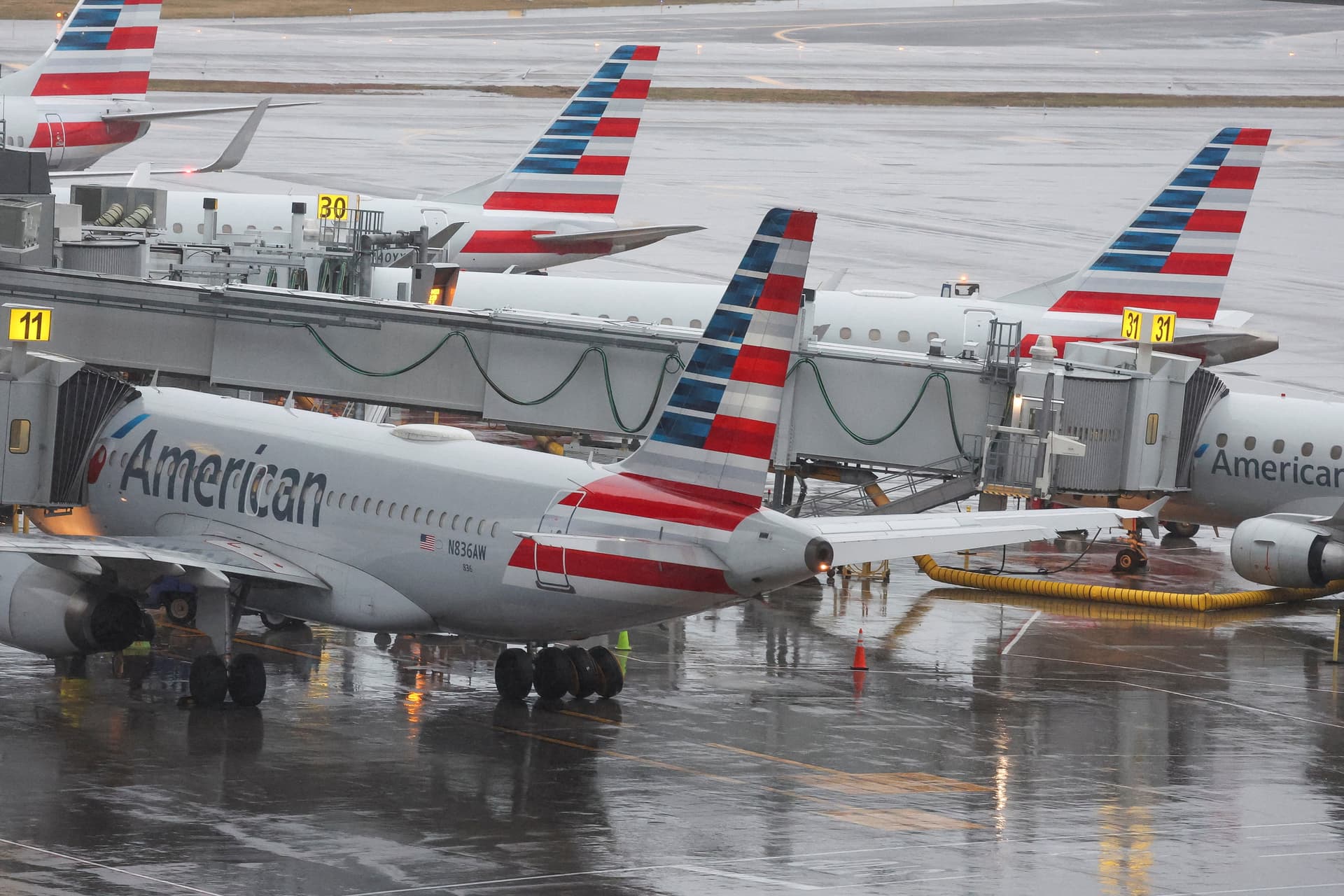 Aviones de American Airlines. Foto: Reuters