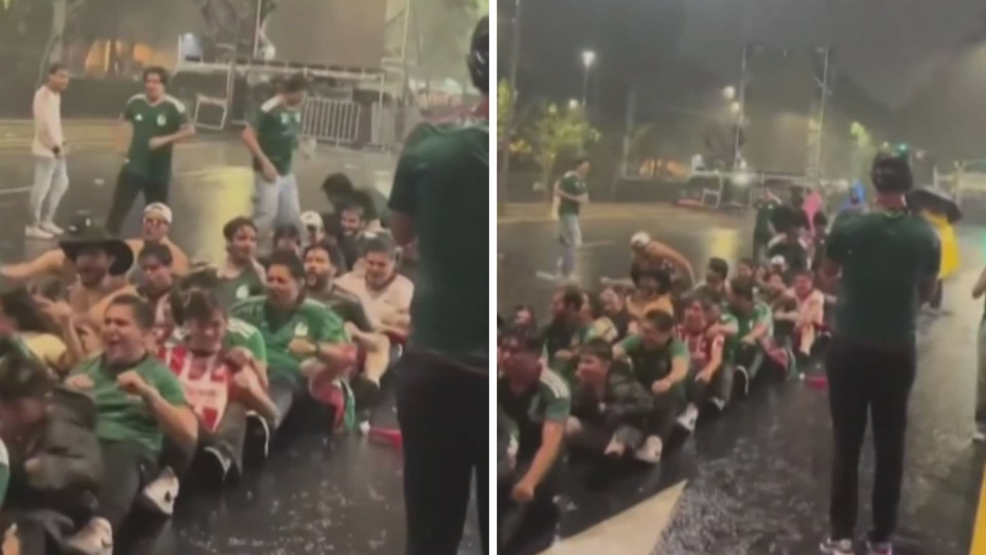VIDEO: Aficionados Mexicanos Imitan el Famoso Remo Vikingo tras Victoria de México vs Chequia