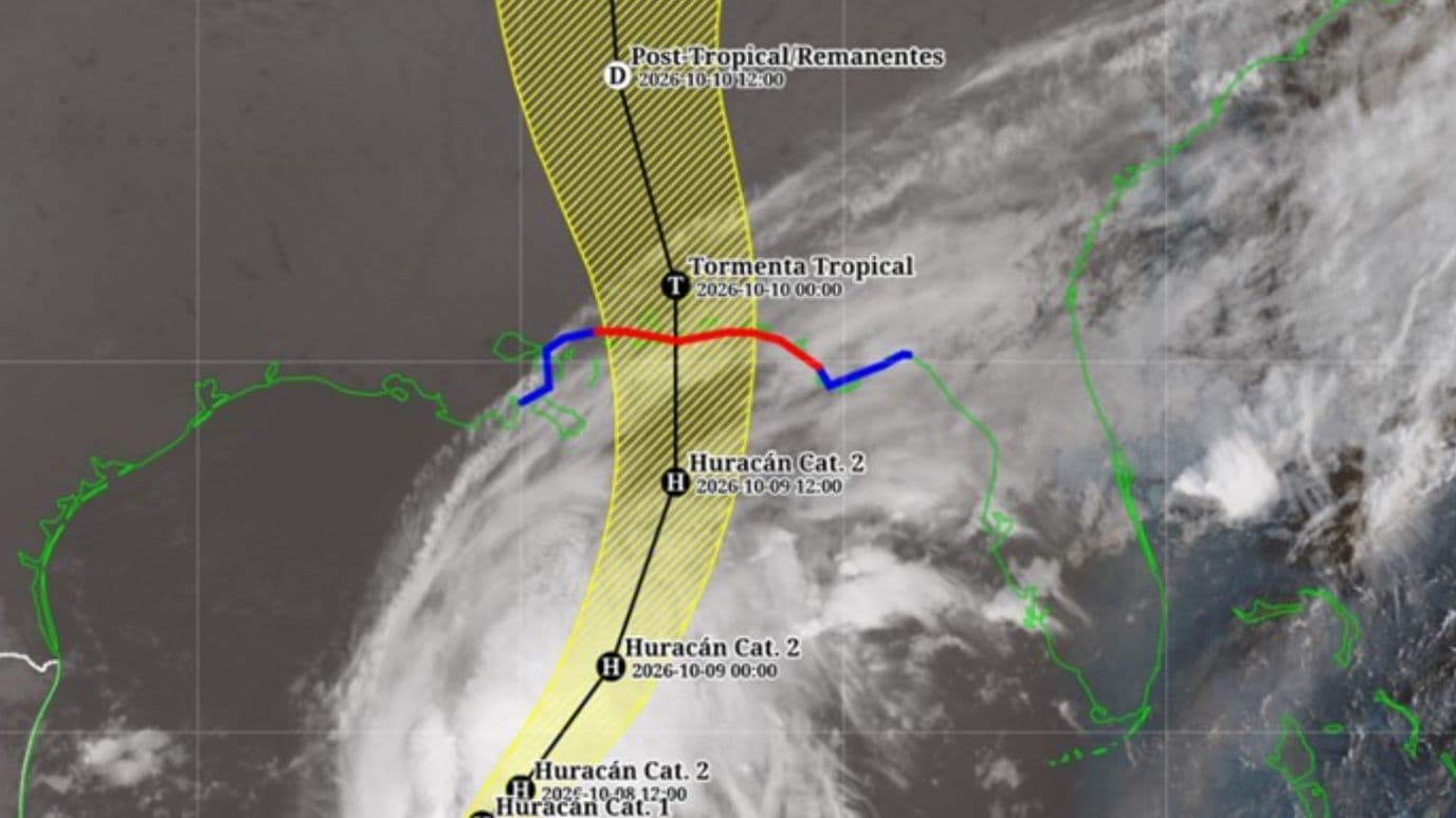 Imagen Satelital Muestra la Ubicación Actual del Huracán Isaias de Categoría 1
