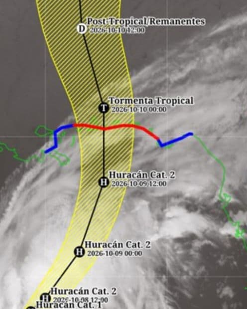 Imagen Satelital Muestra la Ubicación Actual del Huracán Isaias de Categoría 1