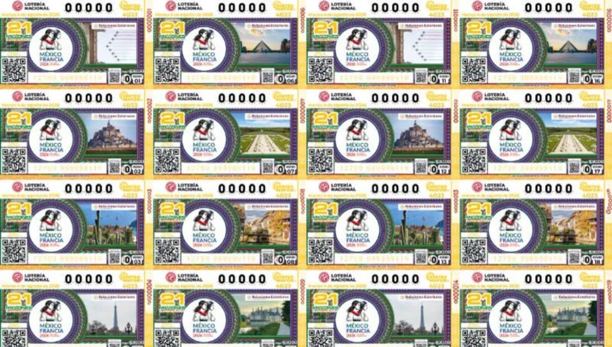 Billetes Sorteo Mayor 4023 de la Lotería Nacional 4 de Agosto 2026.