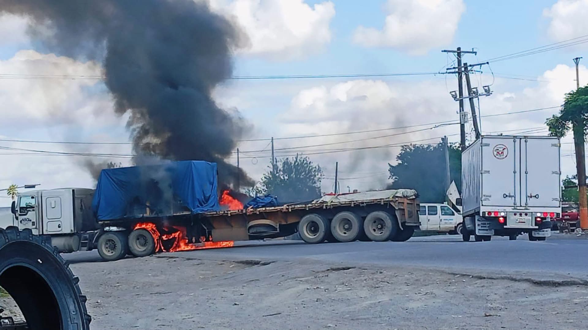 Bloqueos en Tamaulipas: Reportan Quema de Camiones y Ponchallantas en Estas Zonas