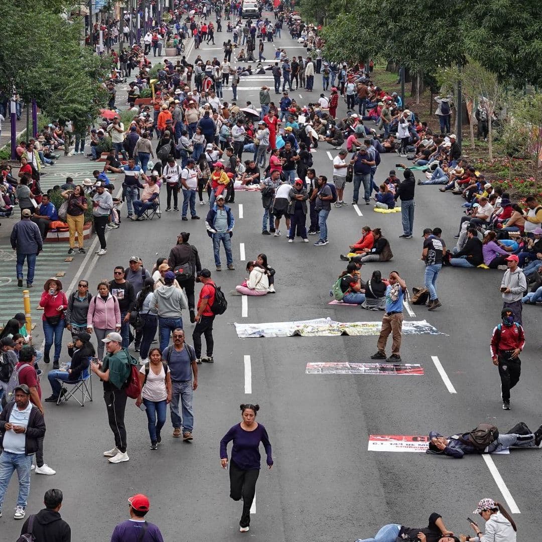 CNTE en CDMX. Foto: Cuartoscuro