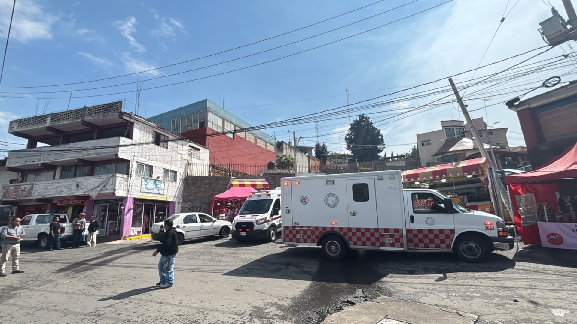 Cae Rayo en Fiesta Religiosa en Toluca, Edomex. Foto: N+