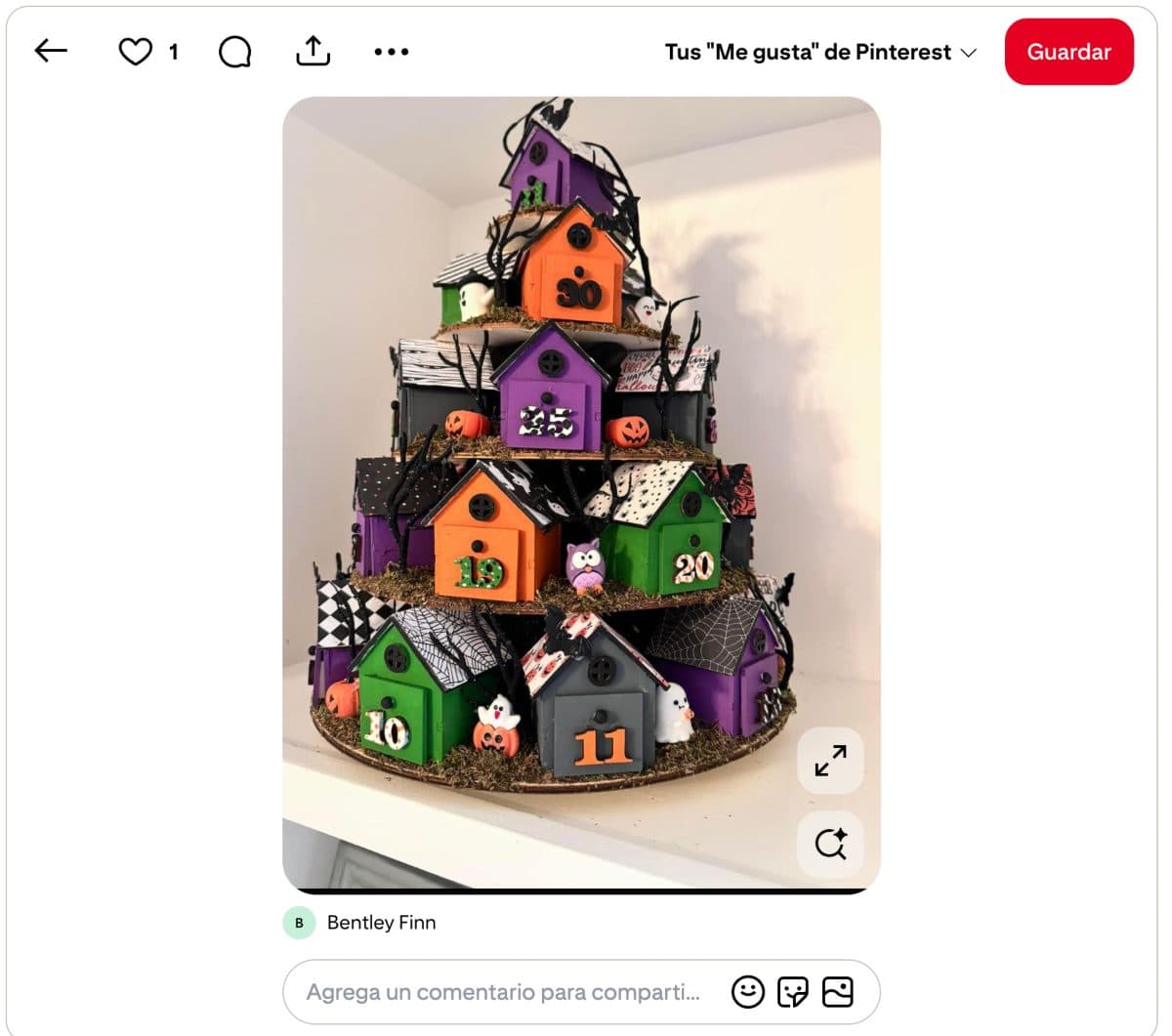 Calendario de Adviento de Halloween estilo Castillo.