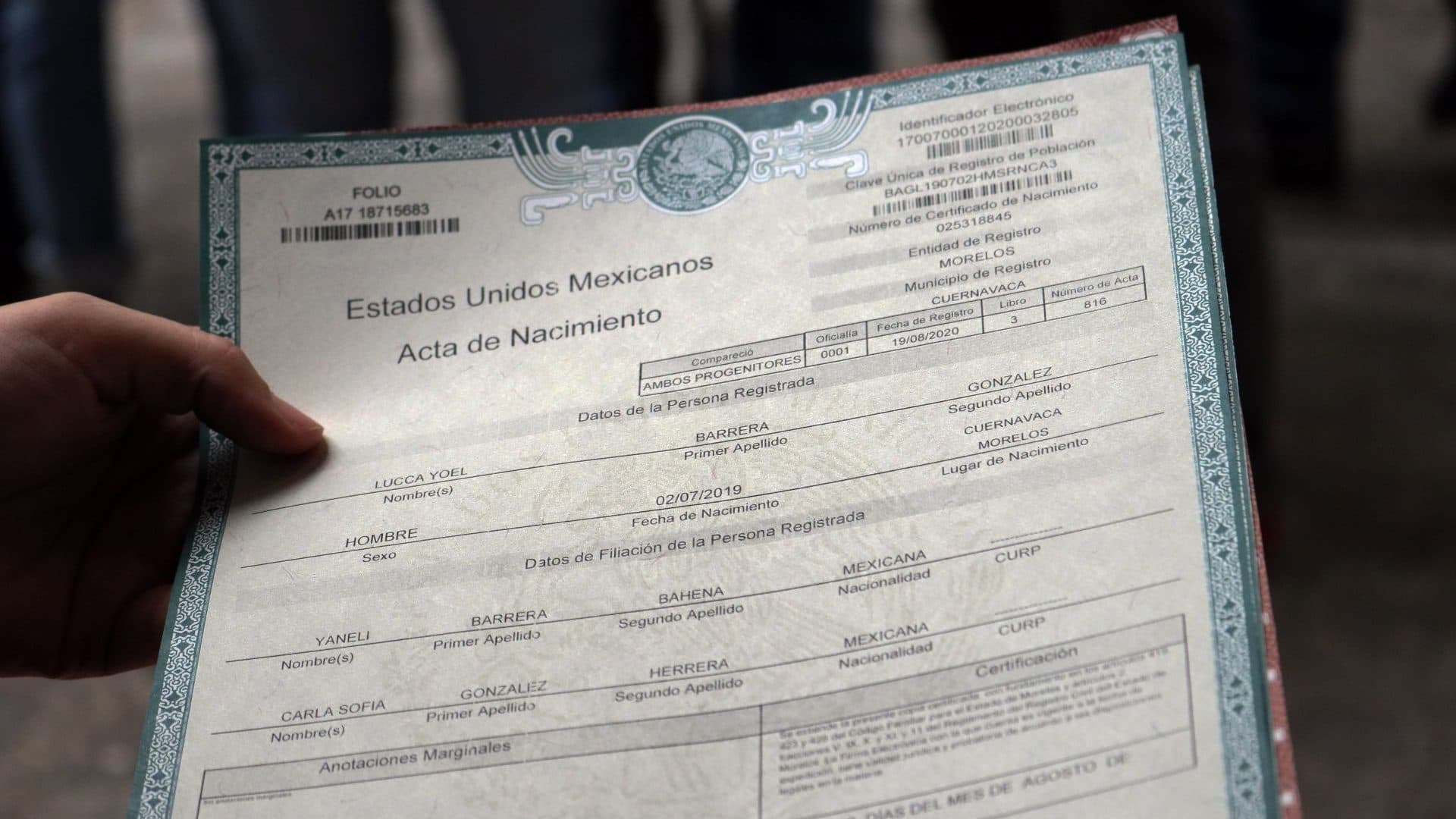 Cambia Acta de Nacimiento en México: ¿Qué Dato se Puede Eliminar de Documento Oficial y Por Qué?