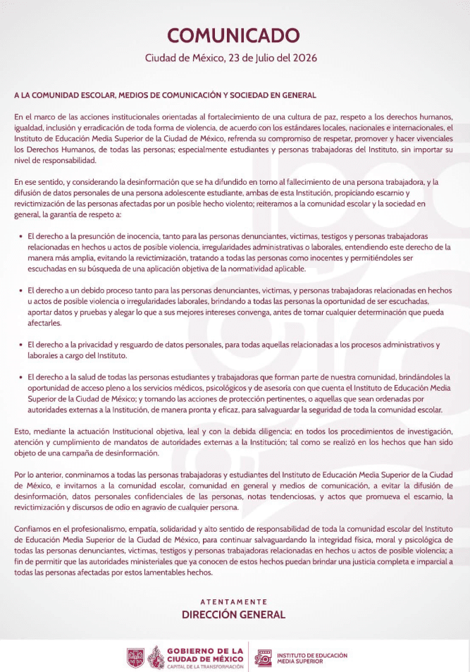 ¿Qué Dice IEMS Sobre Video Viral de Profesor Fallecido tras Ser Acusado de Abuso?