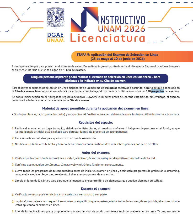 Así Es el Examen de Admisión de la UNAM de Licenciatura ¿Qué Preguntas Valen Más?