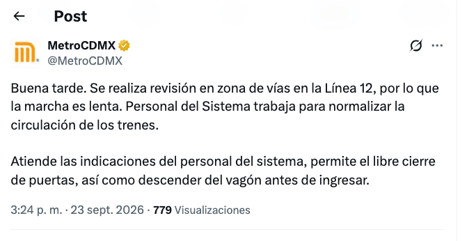 Metro de la CDMX