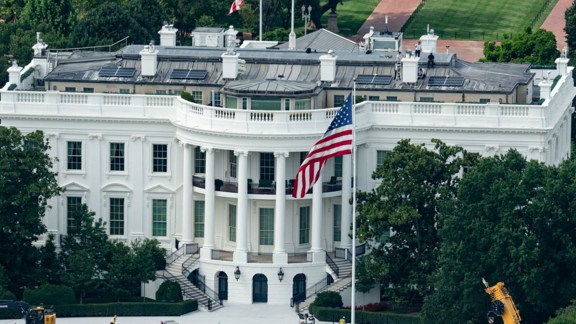 Vista de la Casa Blanca.