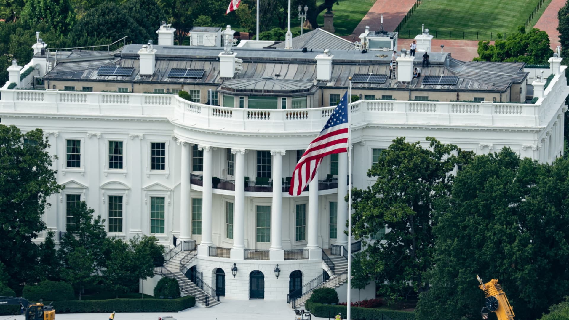 Vista de la Casa Blanca.