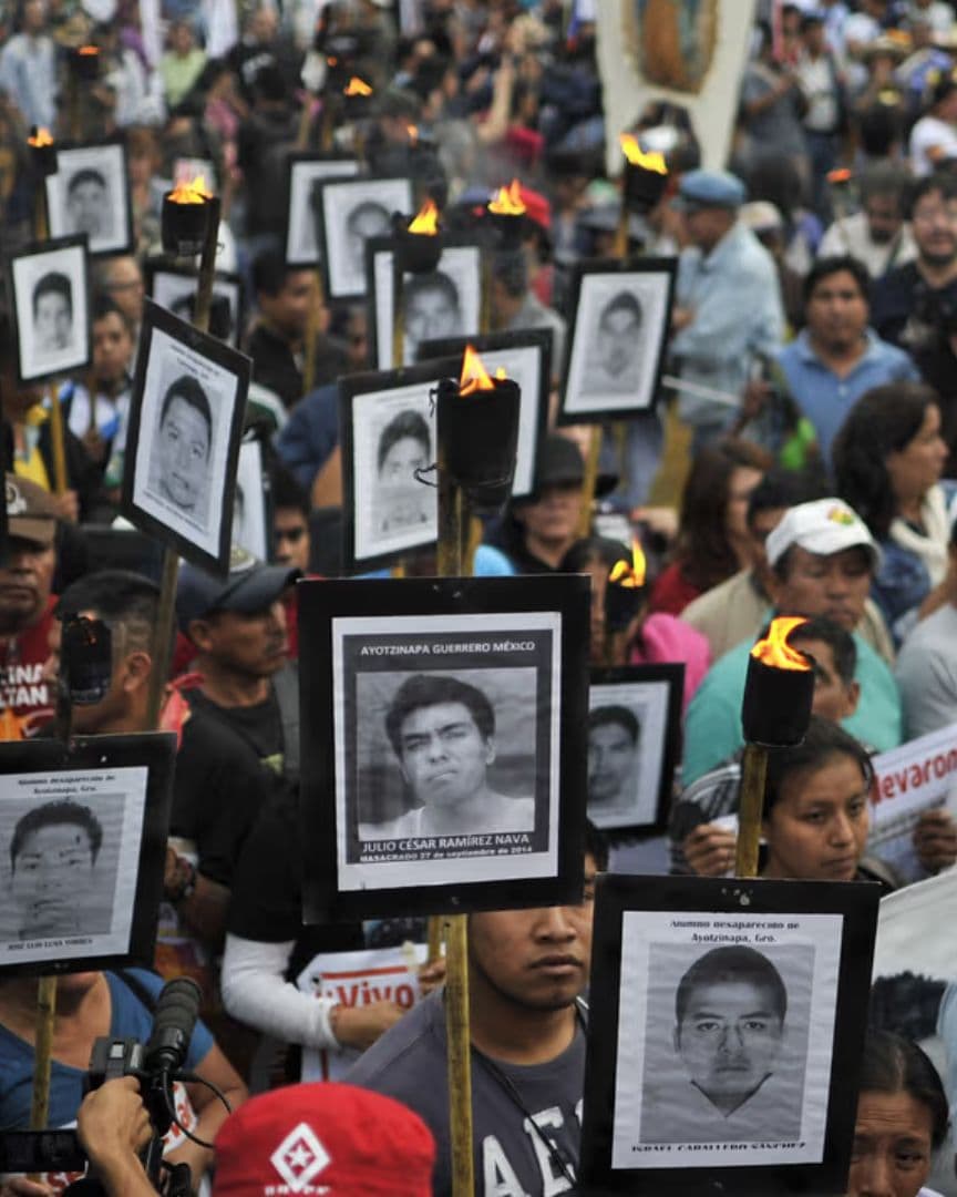 12 Años Sin Conocer el Paradero de los 43 Normalistas Foto: AFP