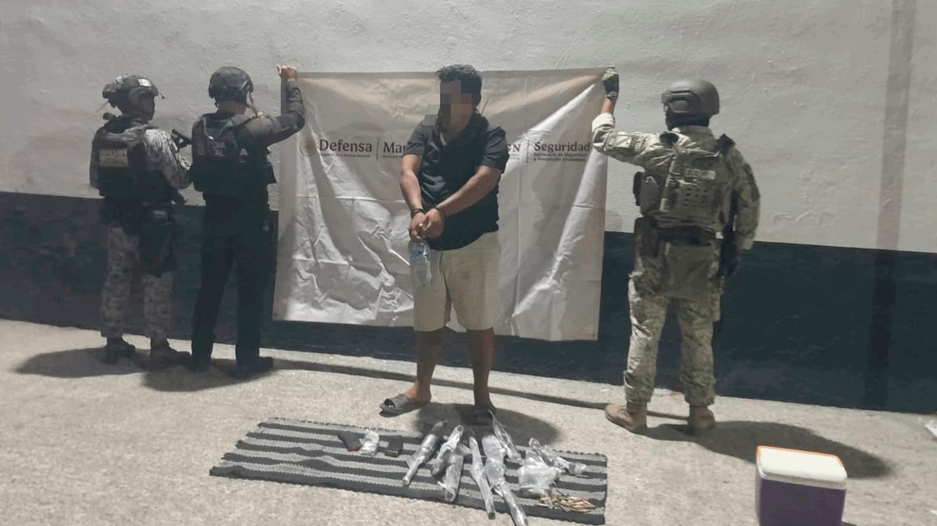 Detienen a Un Hombre con Tres Armas Largas Durante Operativo en El Mante, Tamaulipas