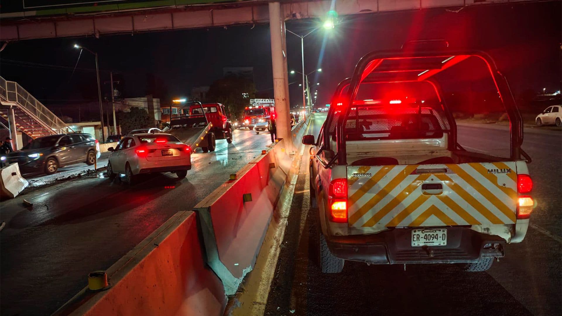 El conductor dormitó sobre la carretera Torreón-San Pedro a la altura del del periférico Raúl López Sánchez