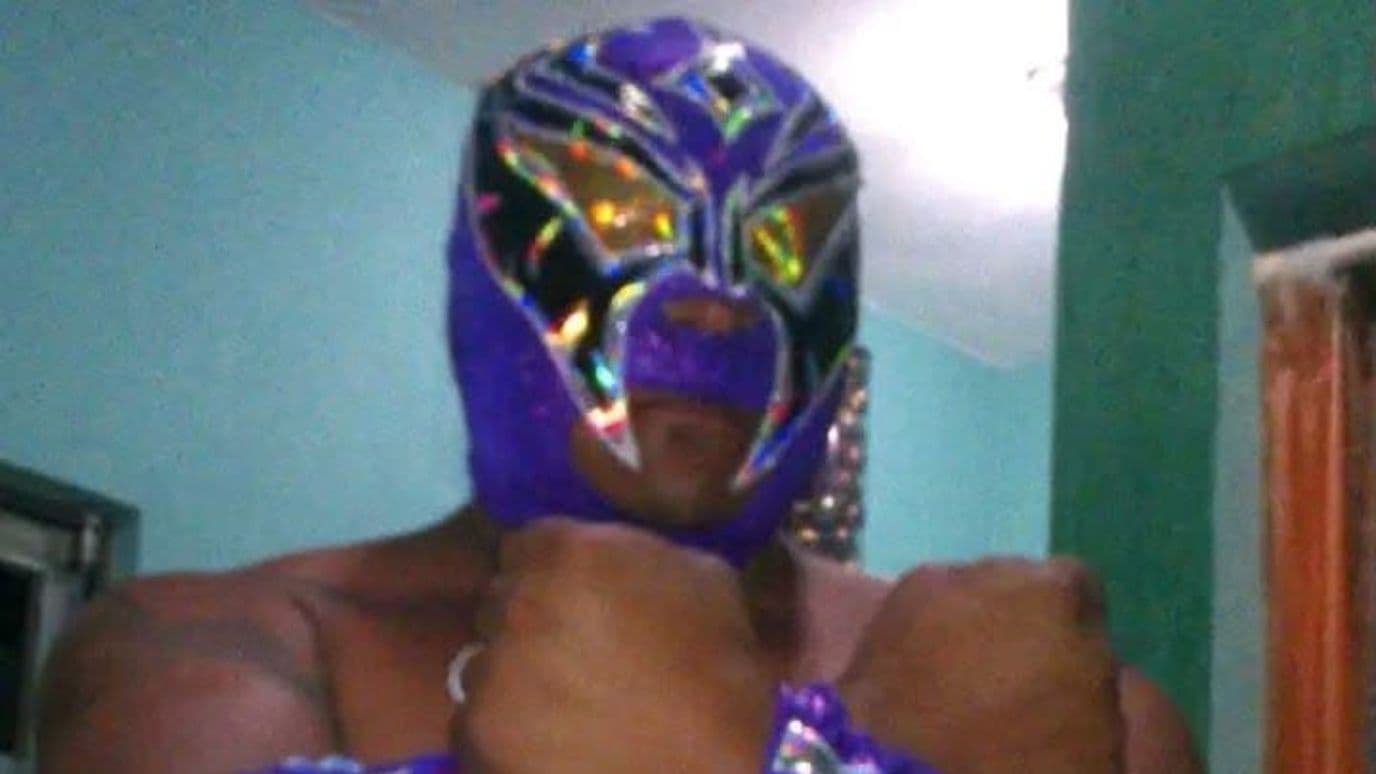 El luchador Darkness. Foto: Redes sociales