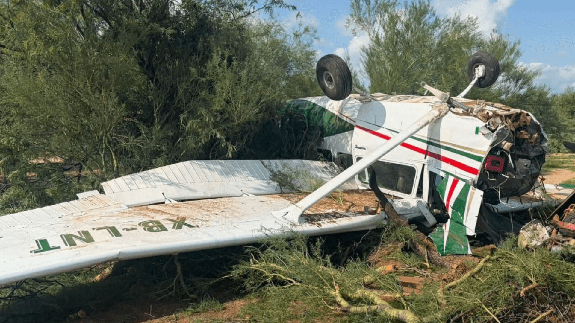 Se Desploma Avioneta en Hermosillo, Sonora; Reportan Tres Lesionados