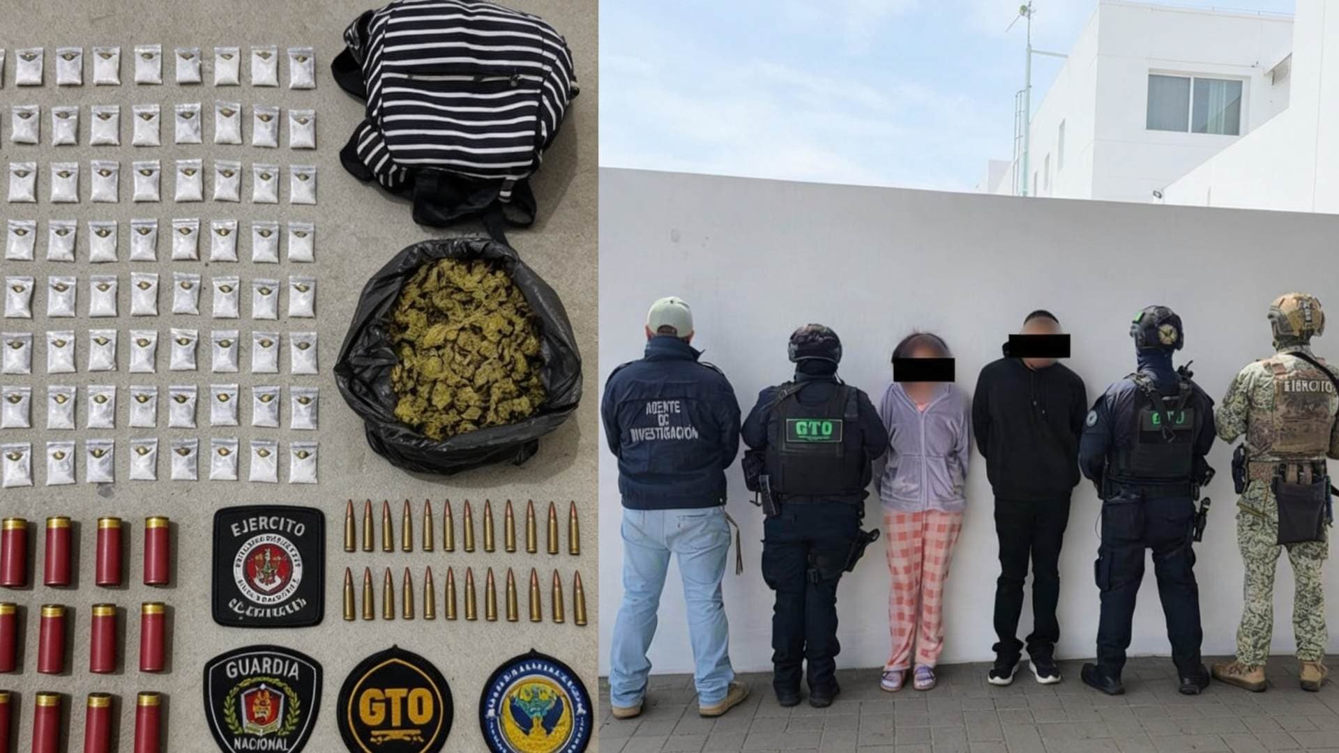 En el operativo se logró detener a dos personas que estaban en el inmueble.