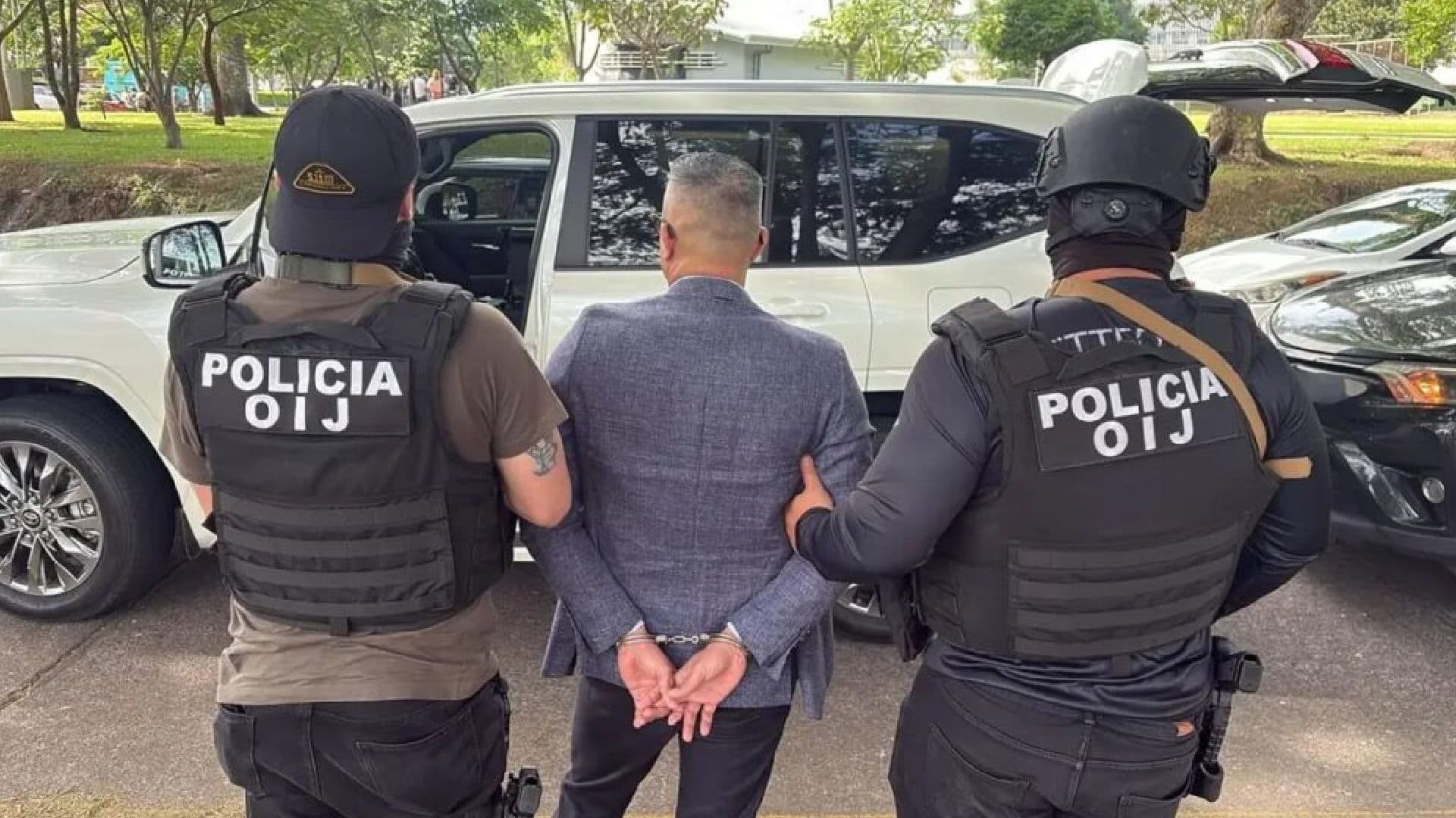 Detienen a Presidente de Club de Fútbol en Costa Rica Solicitado por EUA. Foto: Policía Judicial (OIJ)