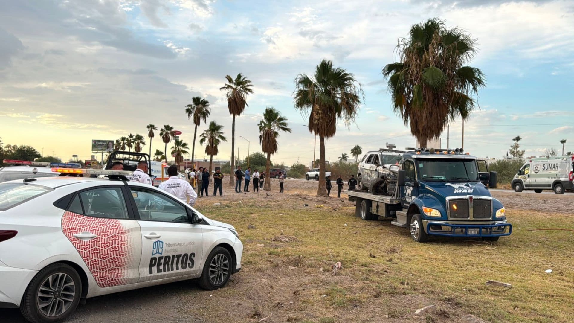 Muere Policía tras Volcadura de Patrulla en Periférico Raúl López Sánchez en Torreón