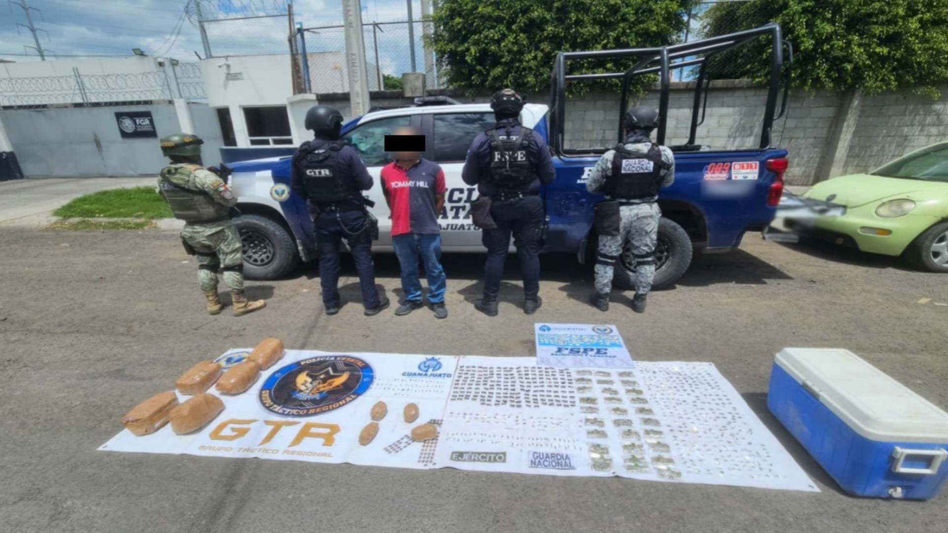 La droga fue asegurada y el hombre detenido.