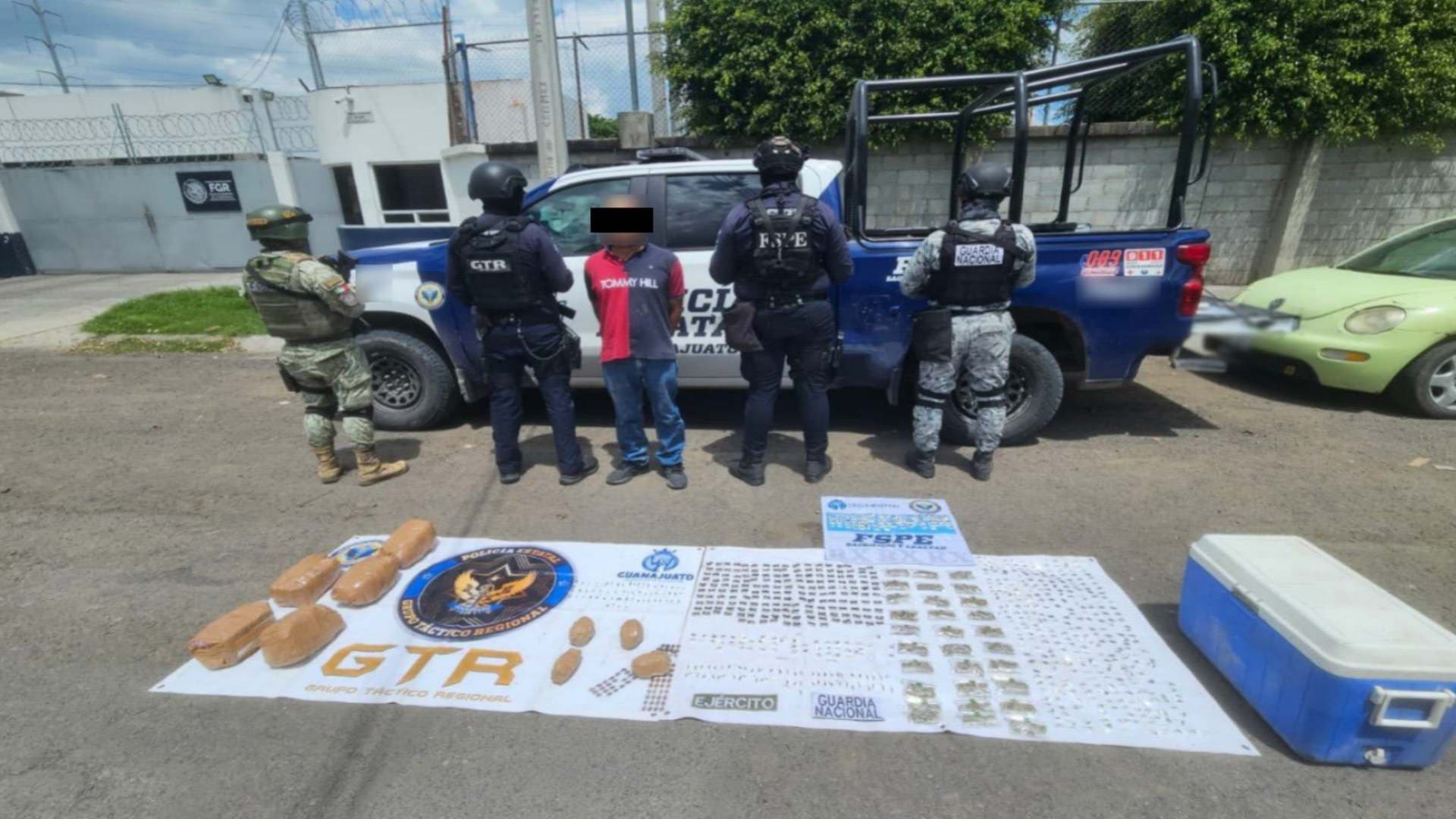 Detienen a Hombre con 6 Mil Dosis de Droga en San Francisco del Rincón, Guanajuato