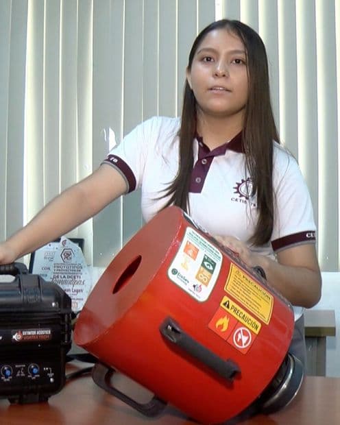 Ángela Karime Venegas, estudiante del CETIS 78. Foto: N+